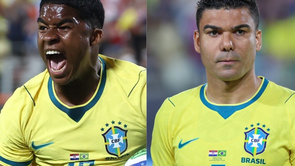 Casemiro e Endrick treinam juntos após entrada polêmica em treino da Seleção