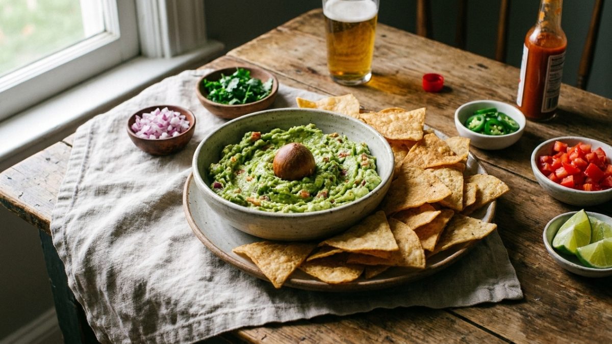 Direto da terra da Copa, os mexicanos concordam: “Para deixar o guacamole mais cremoso, o segredo é amassar o abacate com o caroço dentro até o final.”