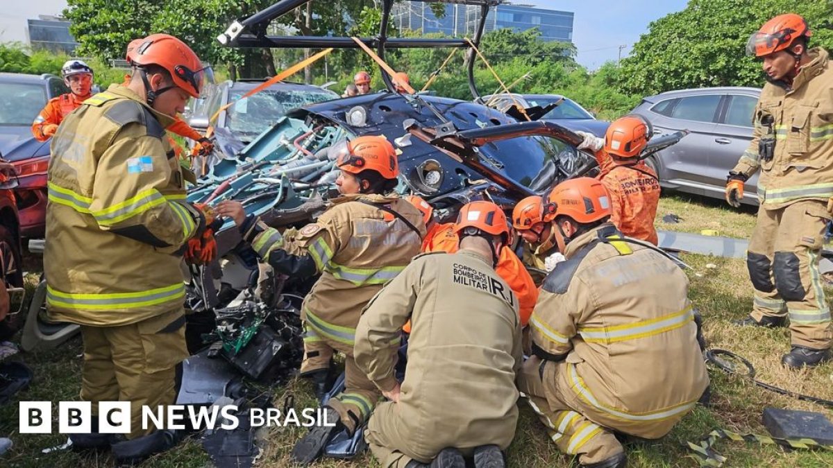 Colisão de helicópteros no Rio de Janeiro deixa seis mortos; vítimas incluem artistas estrangeiros