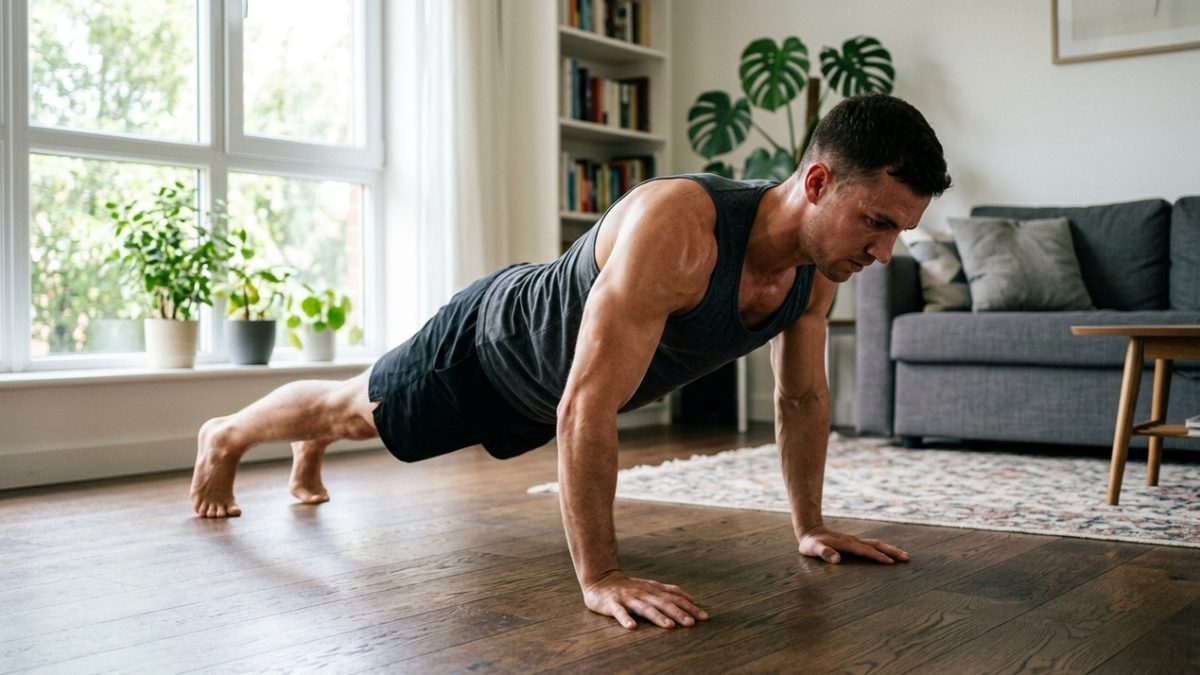 5 exercícios caseiros para ganhar massa muscular sem equipamentos