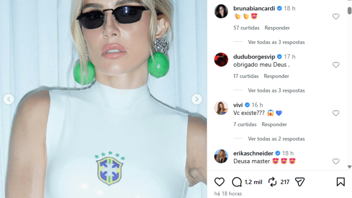 Deborah Secco mostra look de jogo da Copa e chama atenção de Biancardi