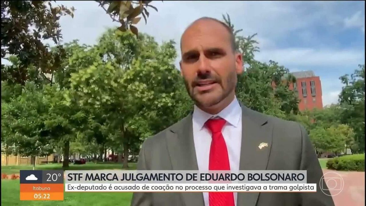 Moraes nega adiamento e mantém julgamento de Eduardo Bolsonaro para esta terça-feira