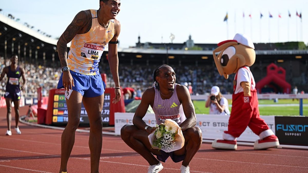 Alison dos Santos e Matheus Lima dominam 400m com barreiras na Diamond League em Estocolmo