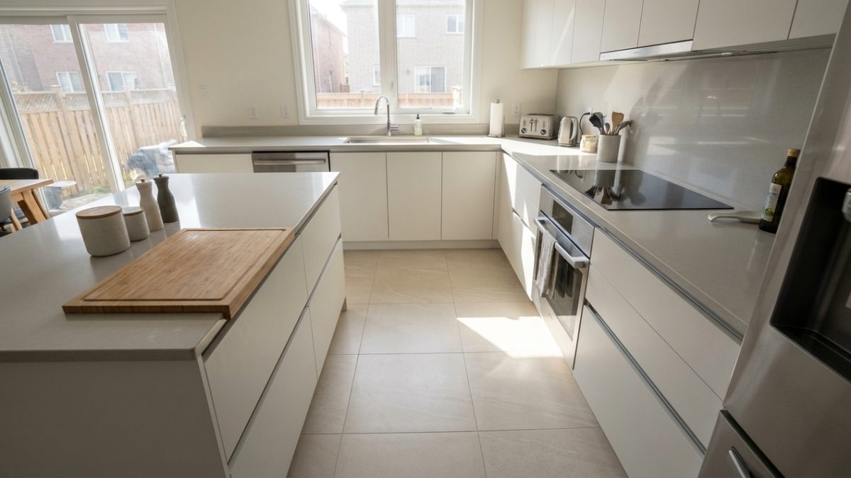 Porcelanato ganha espaço na cozinha por resistência e fácil limpeza