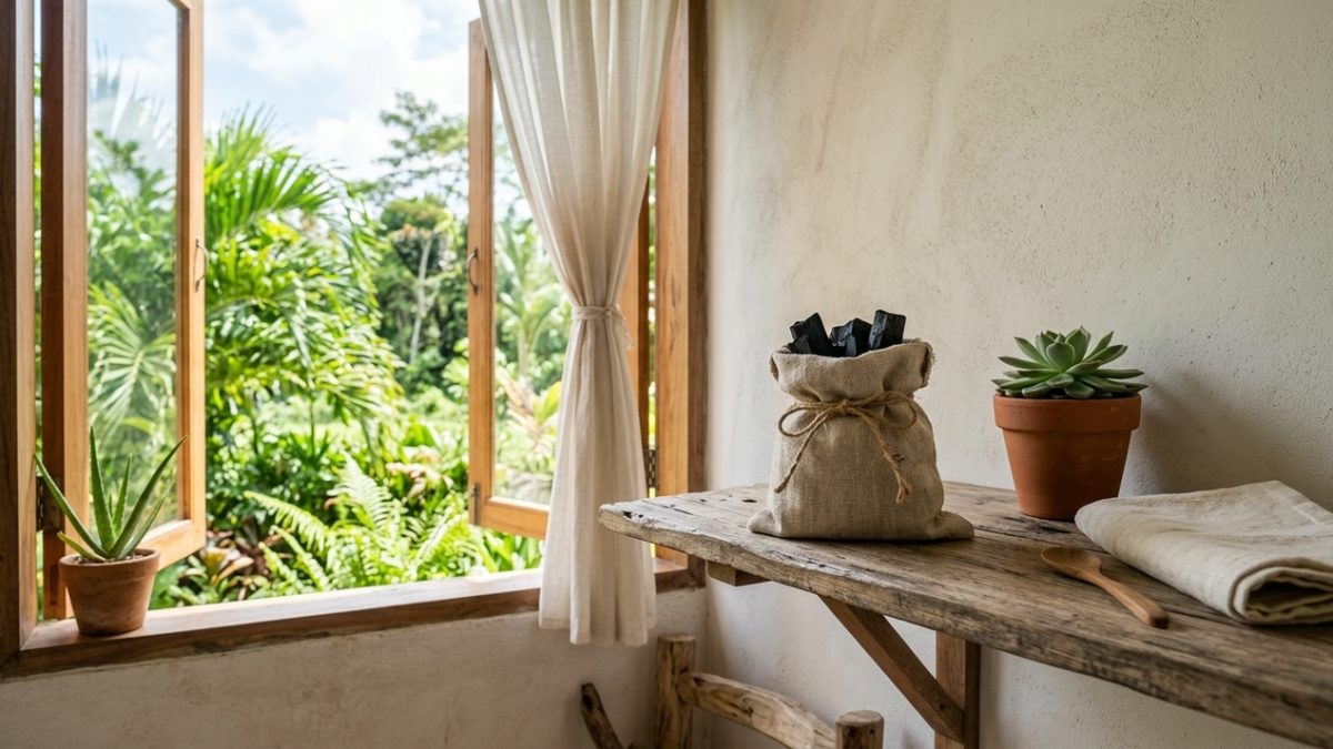 Bambu seco nos cantos do quarto: técnica tailandesa elimina mofo sem produtos químicos