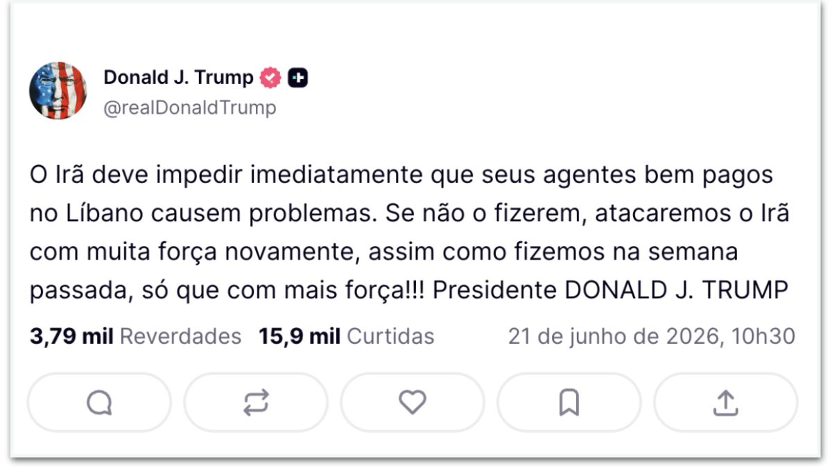 Irã deixa negociações depois de ameaças de Trump, diz agência