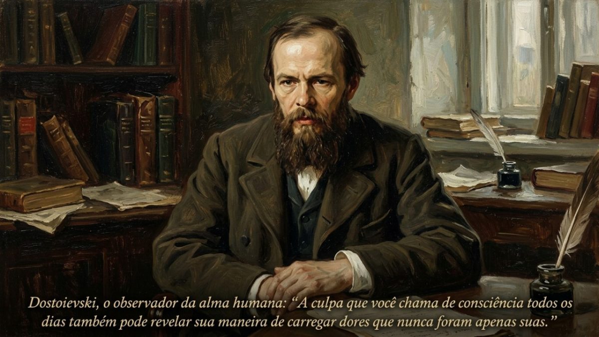 Dostoiévski, o observador da alma humana: “A culpa que você chama de consciência todo dia também pode revelar o seu jeito de carregar dores que nunca foram só suas”