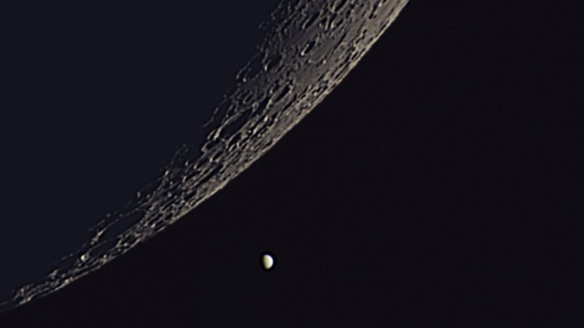 Conjunção e ocultação lunar de Vênus nas Imagens Astronômicas da Semana