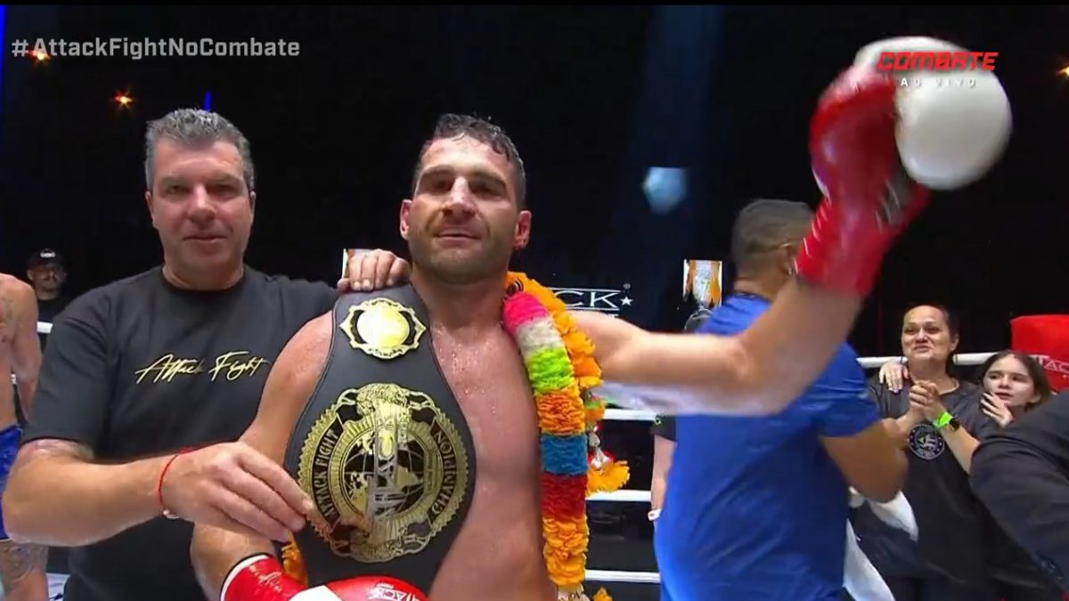 Cristiano Zanchettin conquista cinturão em noite de três disputas de título no Attack Fight 40