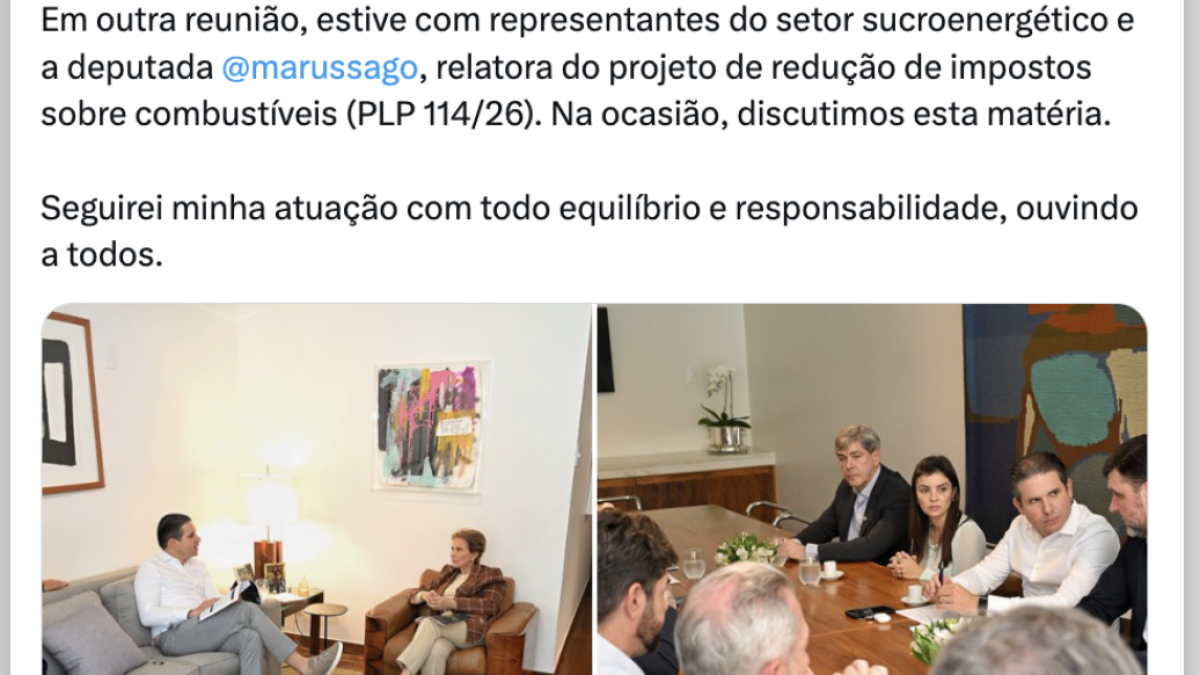 Motta discute com agro e indústria medidas para crédito e combustíveis