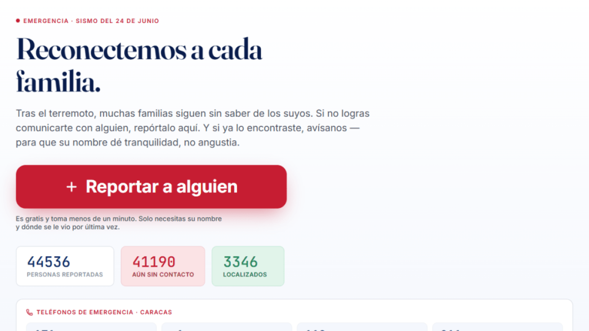 Terremotos na Venezuela: Site não oficial registra 42 mil desaparecidos