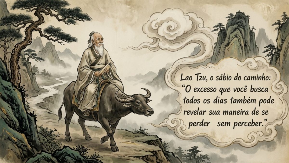 Lao-Tsé, o sábio do caminho: “O excesso que você busca todo dia também pode revelar o seu jeito de se perder sem perceber”