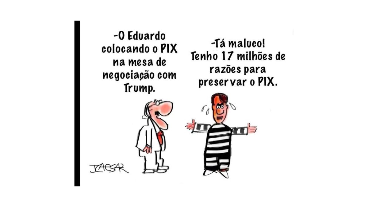 Charge do JCaesar publicada em 8 de junho