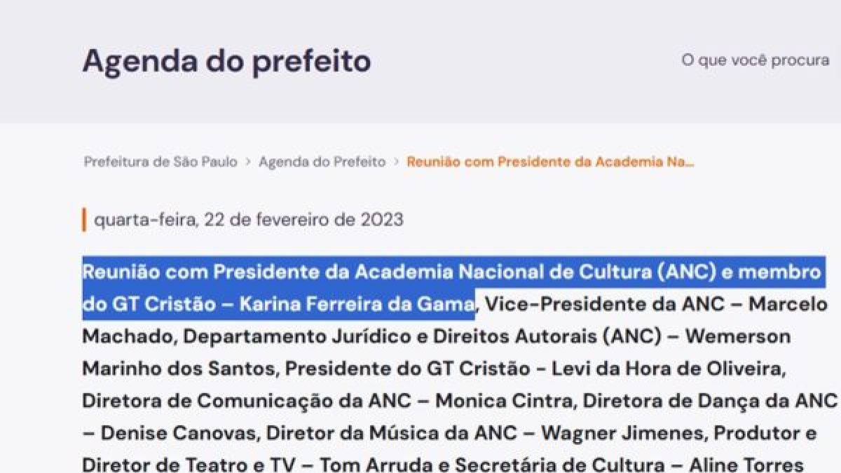 Agenda oficial desmente Nunes: prefeito recebeu produtora de 'Dark Horse' duas vezes
