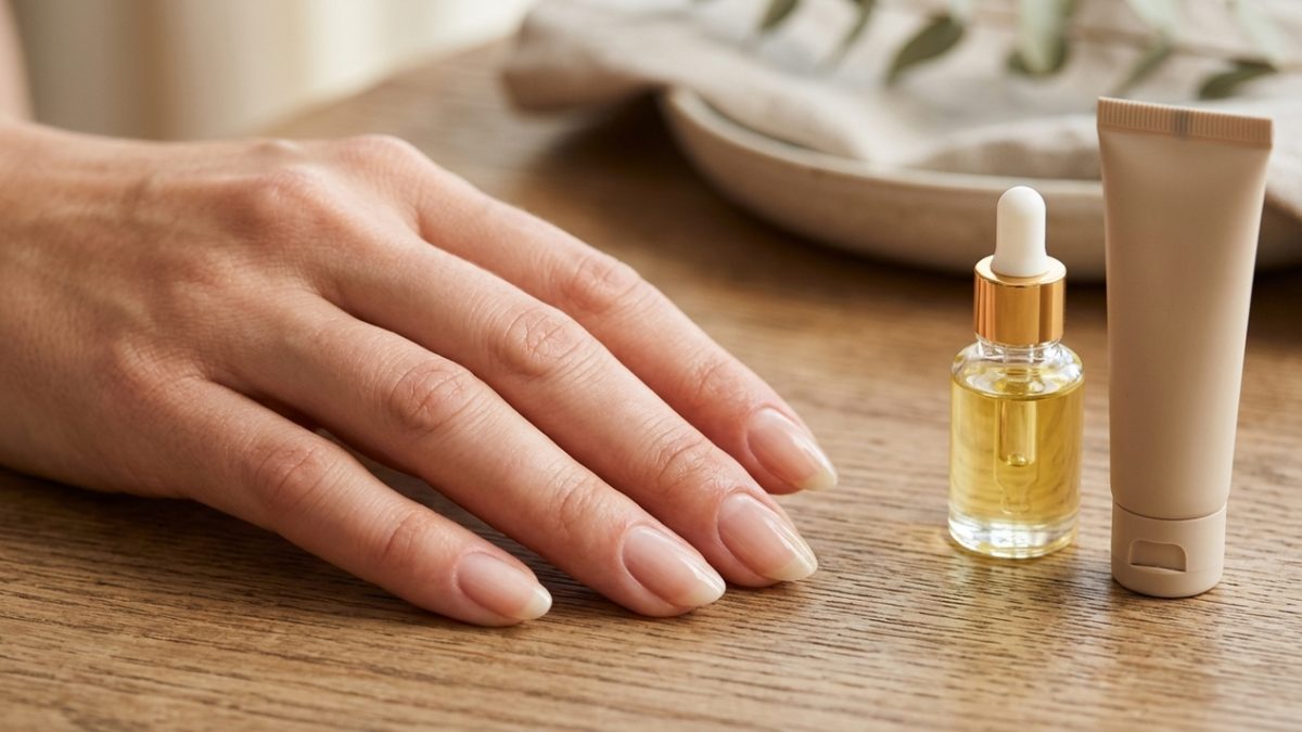 Técnica coreana para selar a cutícula e evitar que a unha resseque durante as tarefas domésticas diárias