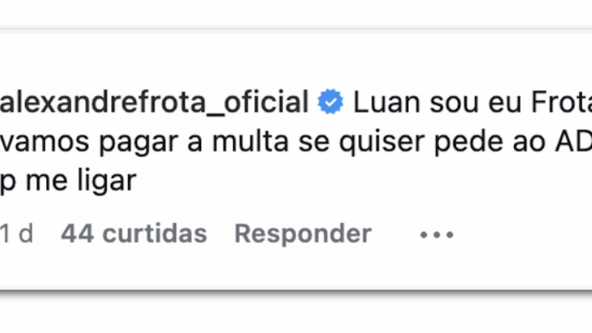 Alexandre Frota se oferece para pagar multa de jornalista condenado por difamação contra Carla Zambelli