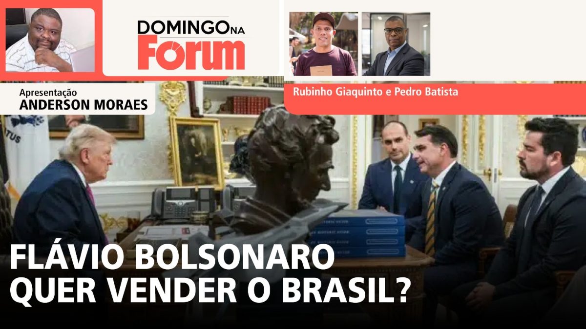 Programa da Fórum discute se Flávio Bolsonaro quer 'rifar' o Brasil para os EUA