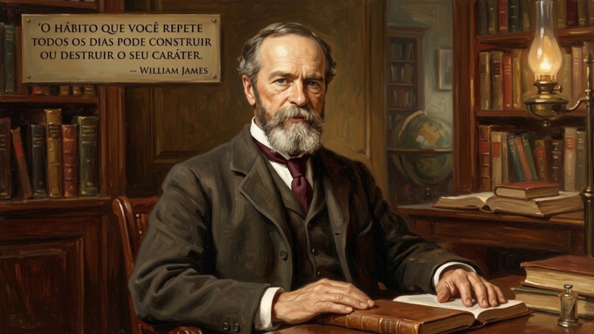William James: hábitos diários moldam ou destroem o caráter, diz psicólogo