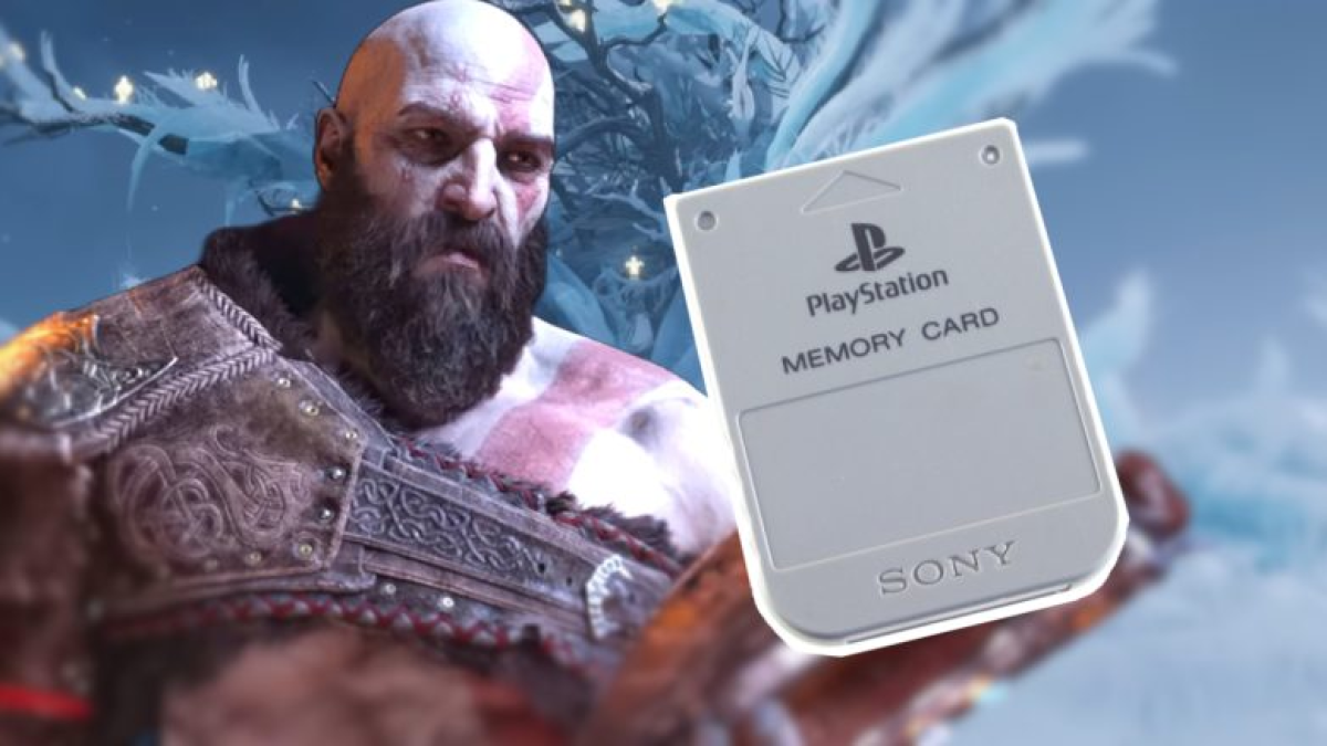 Há 30 anos um memory card do PS1 tinha capacidade de 128 KB: hoje isso não aguentaria um dedo do pé do Kratos