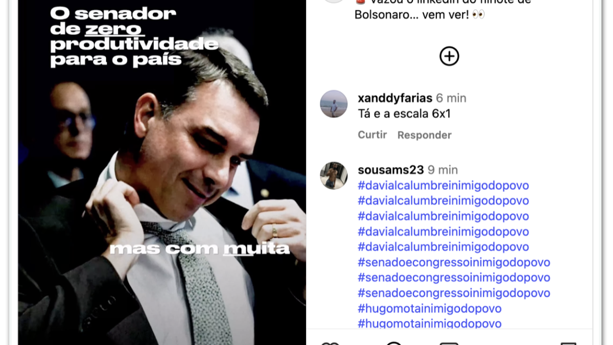 Flávio é senador de zero produtividade para o país, diz PT