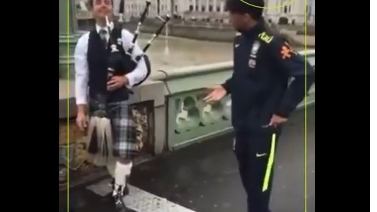 A história por trás do meme: por que Paquetá fez dancinha de funk para uma gaita de fole há 10 anos