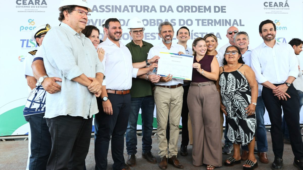 Obras do terminal logístico que conectará Porto do Pecém à Transnordestina têm início no Ceará
