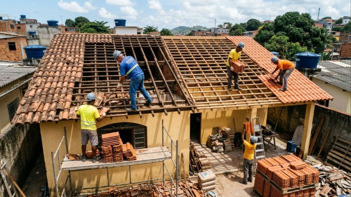 Troca de telhado em 2026: custo para casa de 100 m² pode chegar a R$ 27.500