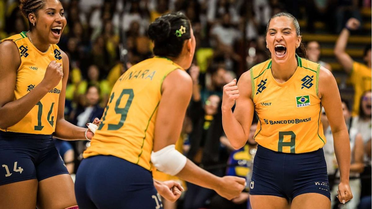 Brasil vence Itália no tie-break e fecha etapa da VNL com 100%