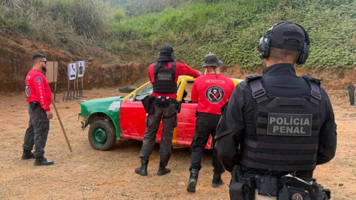 Policiais penais participam de cursos de combate veicular e tecnologias não letais em Nova Mamoré e Guajará-Mirim